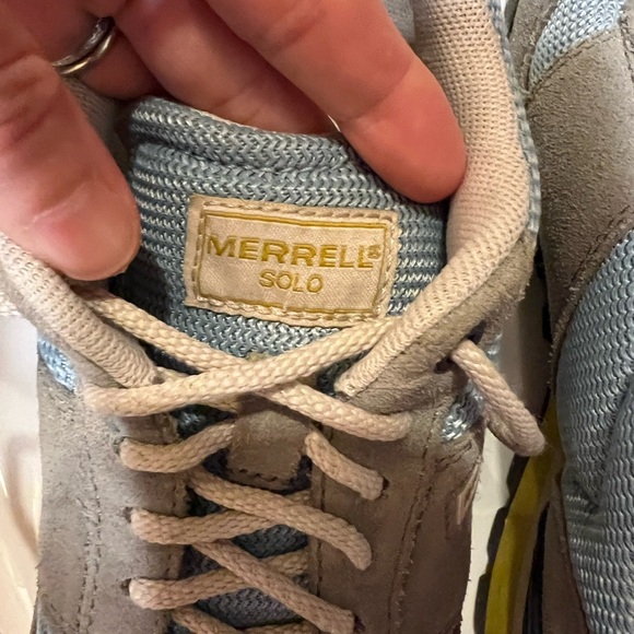 Merrell Solo Air Cushion Wild Dove/Forget Me Not Women’s Low Hiker Sz 6.5 Blue - Picture 7 of 11